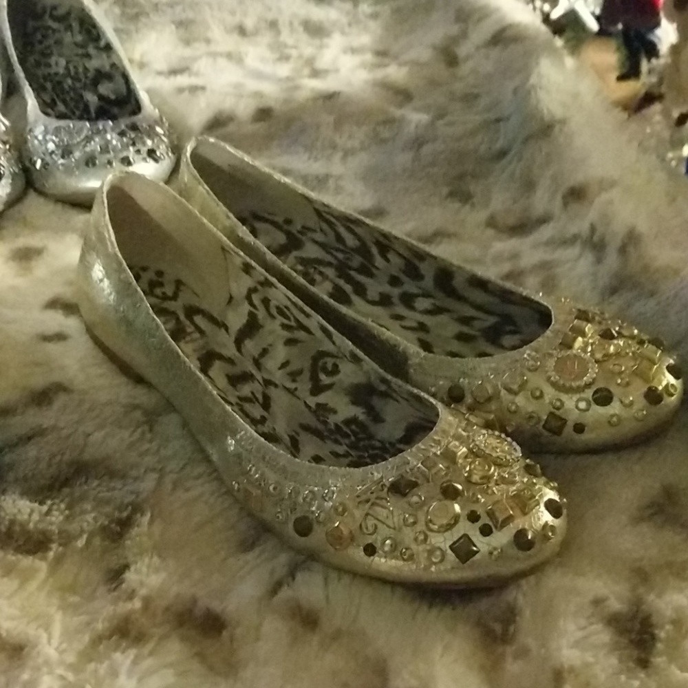 Ballet flat gold/silver$20 for 2